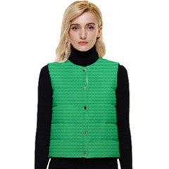 Green Lego Texture, Lego Background, Lego Texture, Green Women s Button Up Puffer Vest