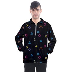 Kids , Kids , Background, Doodle Men s Half Zip Pullover