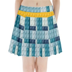 Lego, Background, Dots Pleated Mini Skirt by kyorashop23