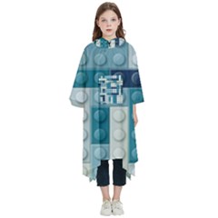 Lego, Background, Dots Kids  Hooded Rain Ponchos by kyorashop23