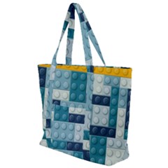 Lego, Background, Dots Zip Up Canvas Bag by kyorashop23