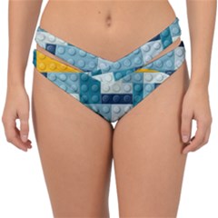 Lego, Background, Dots Double Strap Halter Bikini Bottoms