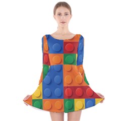 Lego, Constructor Long Sleeve Velvet Skater Dress