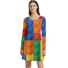 Lego, Constructor Long Sleeve Velour Skater Dress