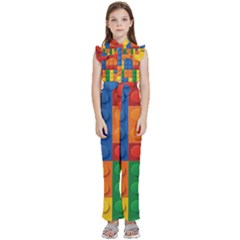 Lego, Constructor Kids  Sleeveless Ruffle Edge Band Collar Chiffon One Piece by kyorashop23