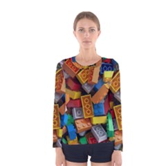 Lego, Toy Block, Colorfulness, Kids Women s Long Sleeve T-shirt