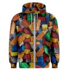 Lego, Toy Block, Colorfulness, Kids Men s Zipper Hoodie