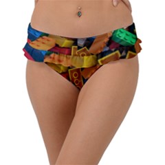 Lego, Toy Block, Colorfulness, Kids Frill Bikini Bottoms by kyorashop23