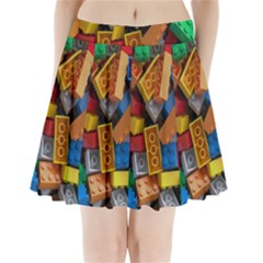 Lego, Toy Block, Colorfulness, Kids Pleated Mini Skirt by kyorashop23