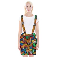 Lego, Toy Block, Colorfulness, Kids Braces Suspender Skirt