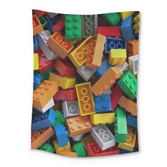 Lego, Toy Block, Colorfulness, Kids Medium Tapestry