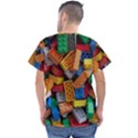 Lego, Toy Block, Colorfulness, Kids Men s V-Neck Scrub Top View2