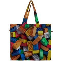 Lego, Toy Block, Colorfulness, Kids Canvas Travel Bag by kyorashop23