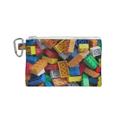 Lego, Toy Block, Colorfulness, Kids Canvas Cosmetic Bag (small) by kyorashop23