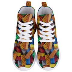 Lego, Toy Block, Colorfulness, Kids Women s Lightweight High Top Sneakers by kyorashop23