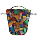 Lego, Toy Block, Colorfulness, Kids Drawstring Bucket Bag View1