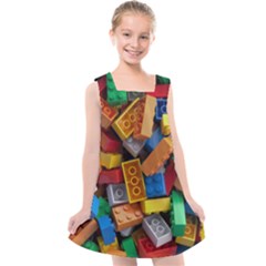 Lego, Toy Block, Colorfulness, Kids Kids  Cross Back Dress by kyorashop23