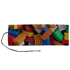 Lego, Toy Block, Colorfulness, Kids Roll Up Canvas Pencil Holder (m) by kyorashop23