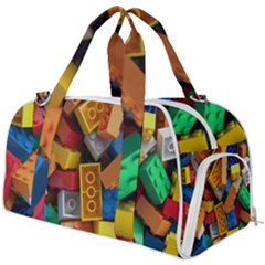 Lego, Toy Block, Colorfulness, Kids Burner Gym Duffle Bag by kyorashop23