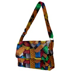 Lego, Toy Block, Colorfulness, Kids Full Print Messenger Bag (l) by kyorashop23