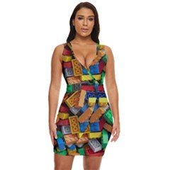 Lego, Toy Block, Colorfulness, Kids Draped Bodycon Dress by kyorashop23