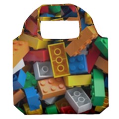 Lego, Toy Block, Colorfulness, Kids Premium Foldable Grocery Recycle Bag by kyorashop23