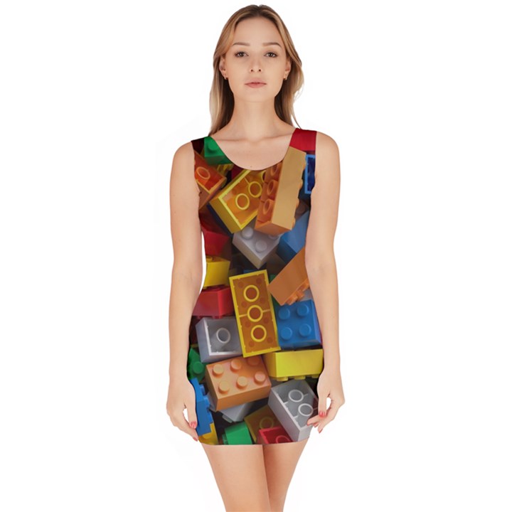 Lego, Toy Block, Colorfulness Bodycon Dress