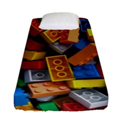 Lego, Toy Block, Colorfulness Fitted Sheet (single Size) by kyorashop23