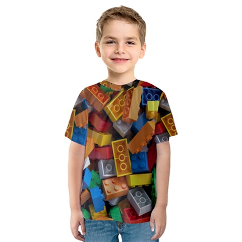 Lego, Toy Block, Colorfulness Kids  Sport Mesh T-shirt by kyorashop23