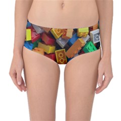 Lego, Toy Block, Colorfulness Mid-waist Bikini Bottoms by kyorashop23