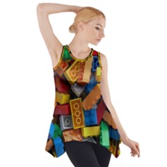 Lego, Toy Block, Colorfulness Side Drop Tank Tunic by kyorashop23