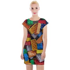 Lego, Toy Block, Colorfulness Cap Sleeve Bodycon Dress by kyorashop23