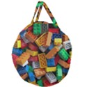 Lego, Toy Block, Colorfulness Giant Round Zipper Tote View1