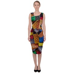 Lego, Toy Block, Colorfulness Sleeveless Pencil Dress by kyorashop23