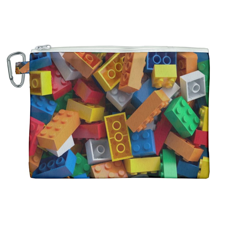 Lego, Toy Block, Colorfulness Canvas Cosmetic Bag (XL)