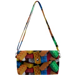 Lego, Toy Block, Colorfulness Removable Strap Clutch Bag by kyorashop23