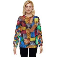 Lego, Toy Block, Colorfulness Hidden Pocket Sweatshirt