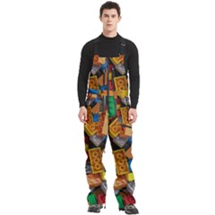 Lego, Toy Block, Colorfulness Men s Front Zip Ski And Snowboard Bib Pants