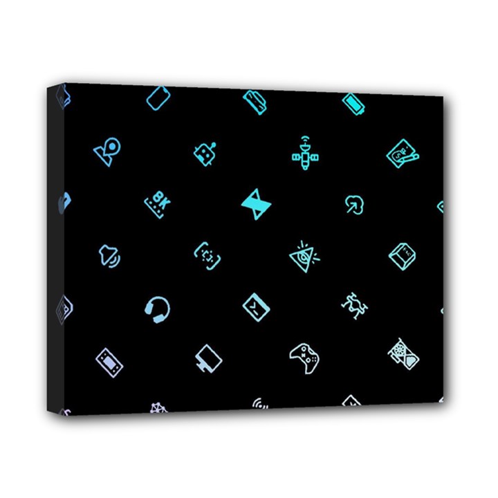 Noice, Dark, Gamer, Games, Gaming, Logo Canvas 10  x 8  (Stretched)