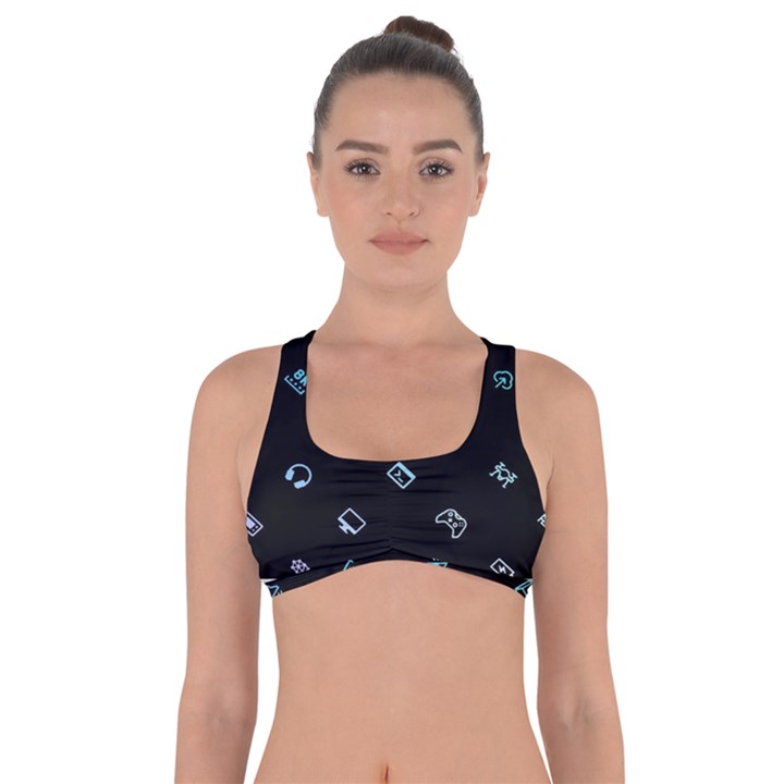 Noice, Dark, Gamer, Games, Gaming, Logo Got No Strings Sports Bra