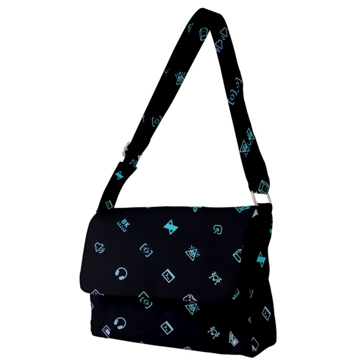 Noice, Dark, Gamer, Games, Gaming, Logo Full Print Messenger Bag (L)