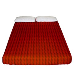 Orange Lego Texture Macro, Orange Dots Background Fitted Sheet (california King Size) by kyorashop23