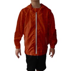 Orange Lego Texture Macro, Orange Dots Background Kids  Hooded Windbreaker