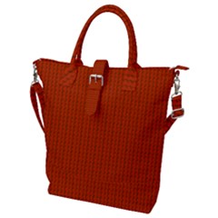 Orange Lego Texture Macro, Orange Dots Background Buckle Top Tote Bag