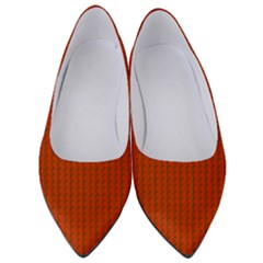 Orange Lego Texture Macro, Orange Dots Background Women s Low Heels by kyorashop23