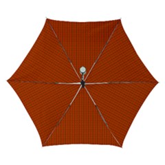 Orange Lego Texture Macro, Orange Dots Background Automatic Folding Umbrella With Case (small) by kyorashop23