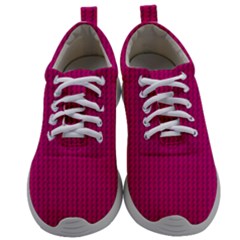 Purple Lego Texture Macro, Purple Dots Background Mens Athletic Shoes by kyorashop23