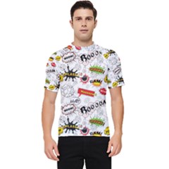 Pattern Seamless Texture Cartoon Men s Short Sleeve Rash Guard by Bedest