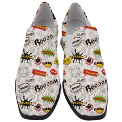 Pattern Seamless Texture Cartoon Women Slip On Heel Loafers by Bedest