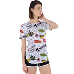 Pattern Seamless Texture Cartoon Perpetual Short Sleeve T-shirt